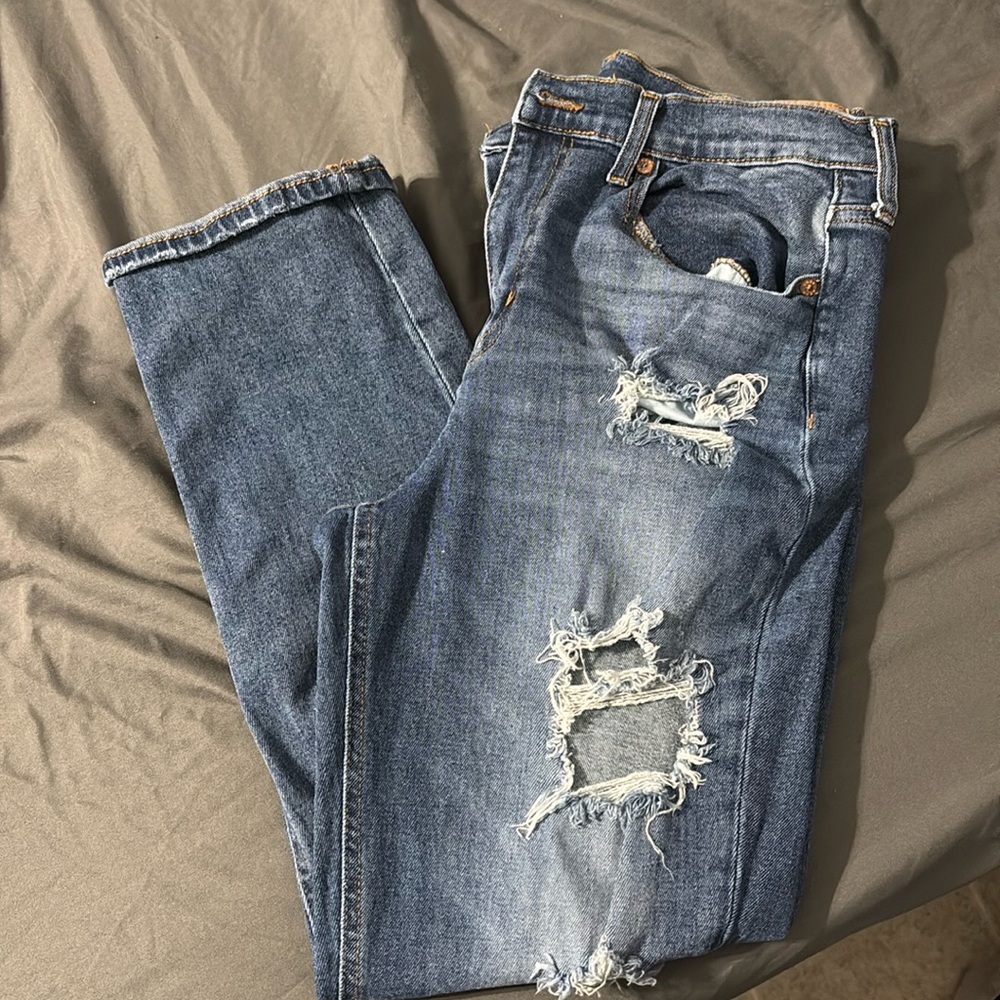 Stretch mom jeans